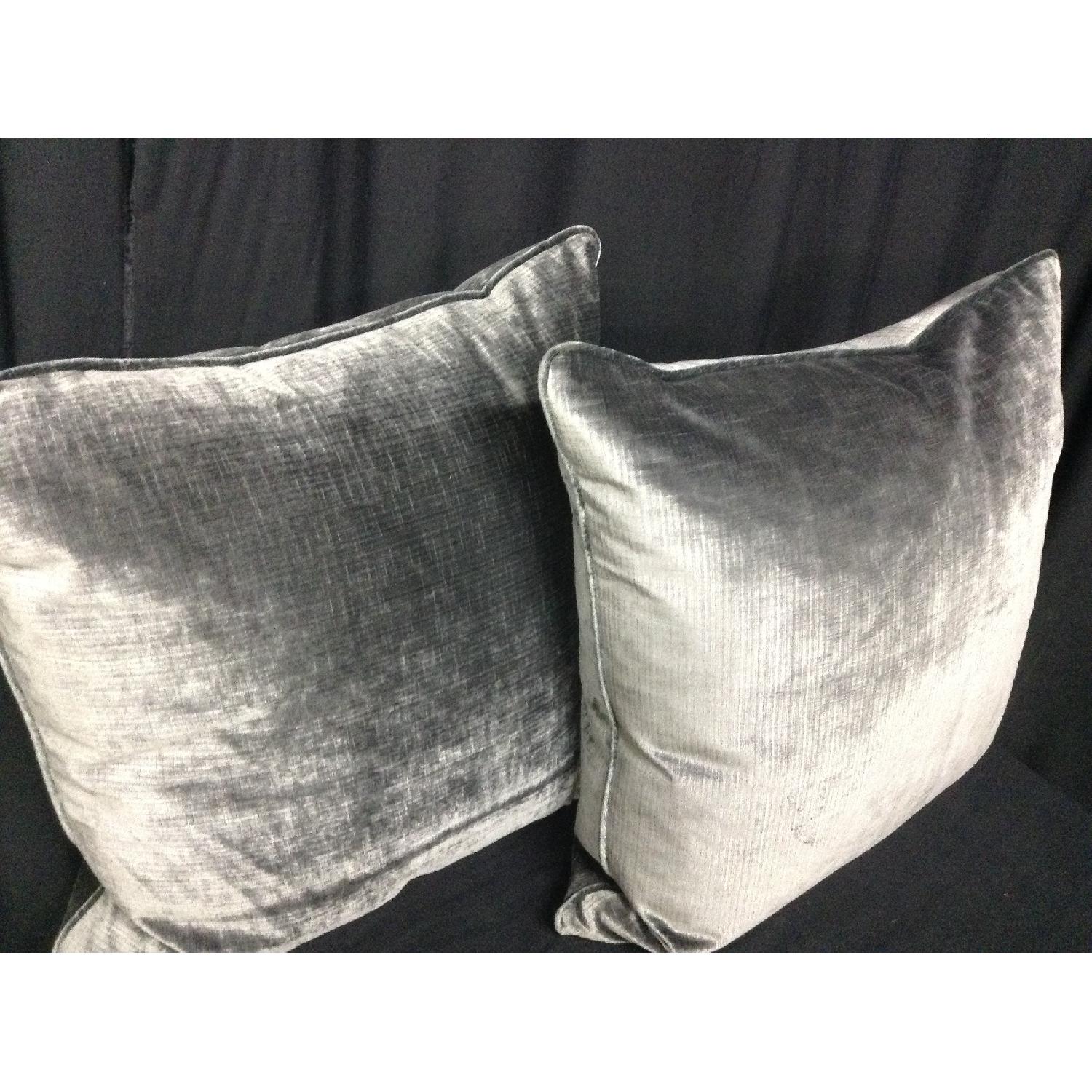 Brussels Velvet Fabric Decorative Pillows - Pair - image-2