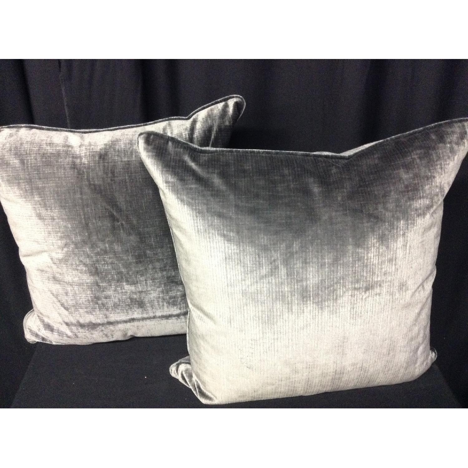 Brussels Velvet Fabric Decorative Pillows - Pair - image-4