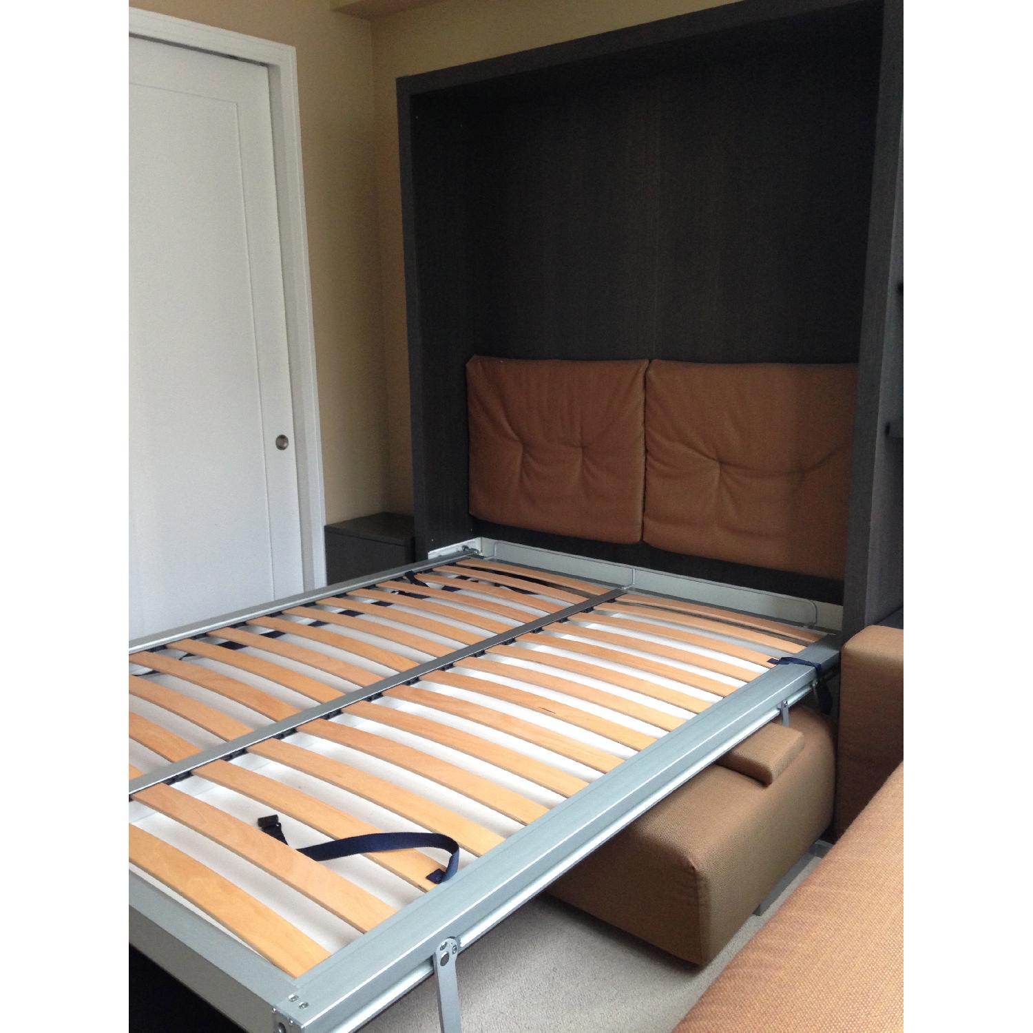Resource Furniture Wall Bed w/ Attached L-Shaped Sofa - image-2