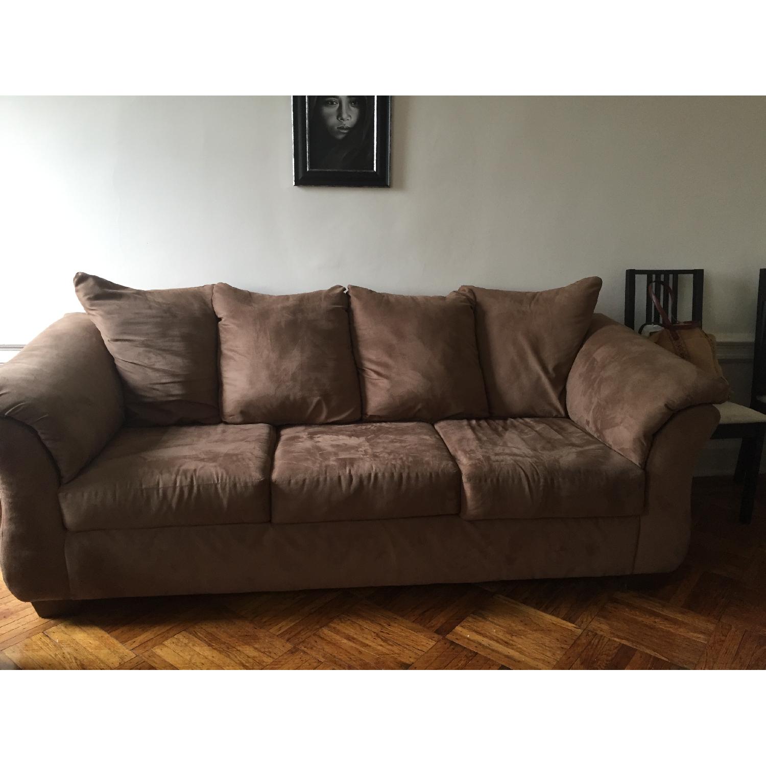 Ashley's Brown Sofa - image-1