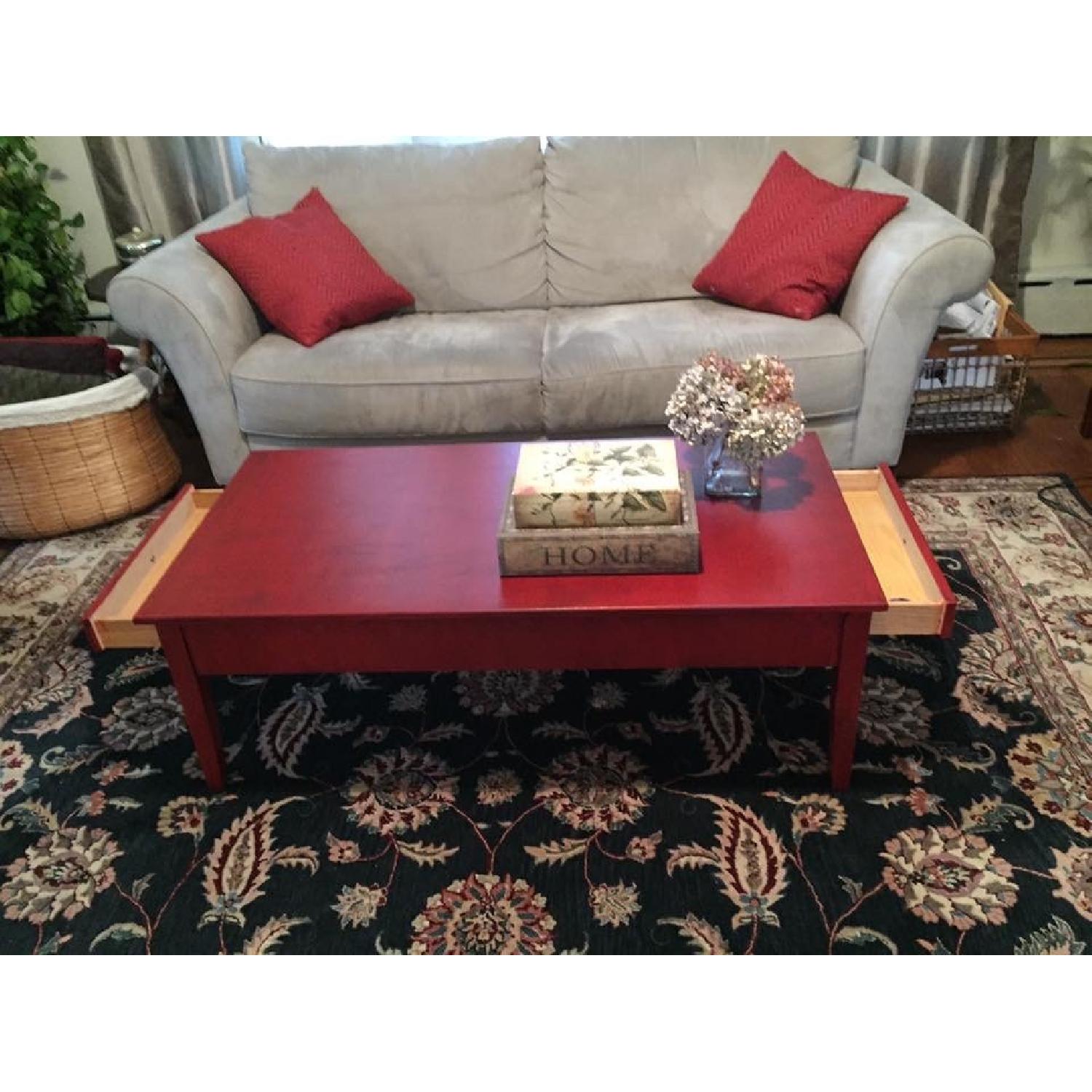 Transitional Painted Coffee Table - image-1