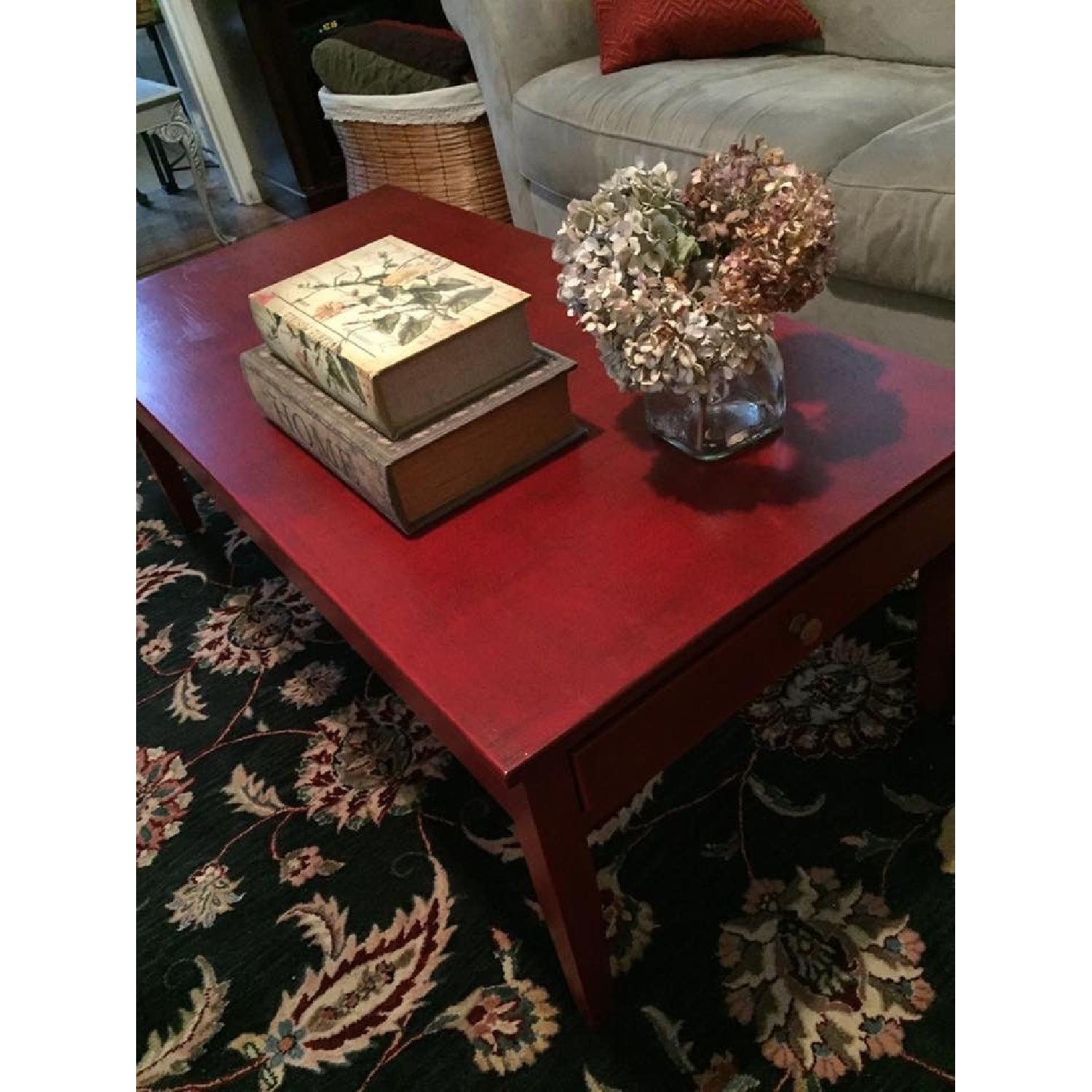 Transitional Painted Coffee Table - image-4