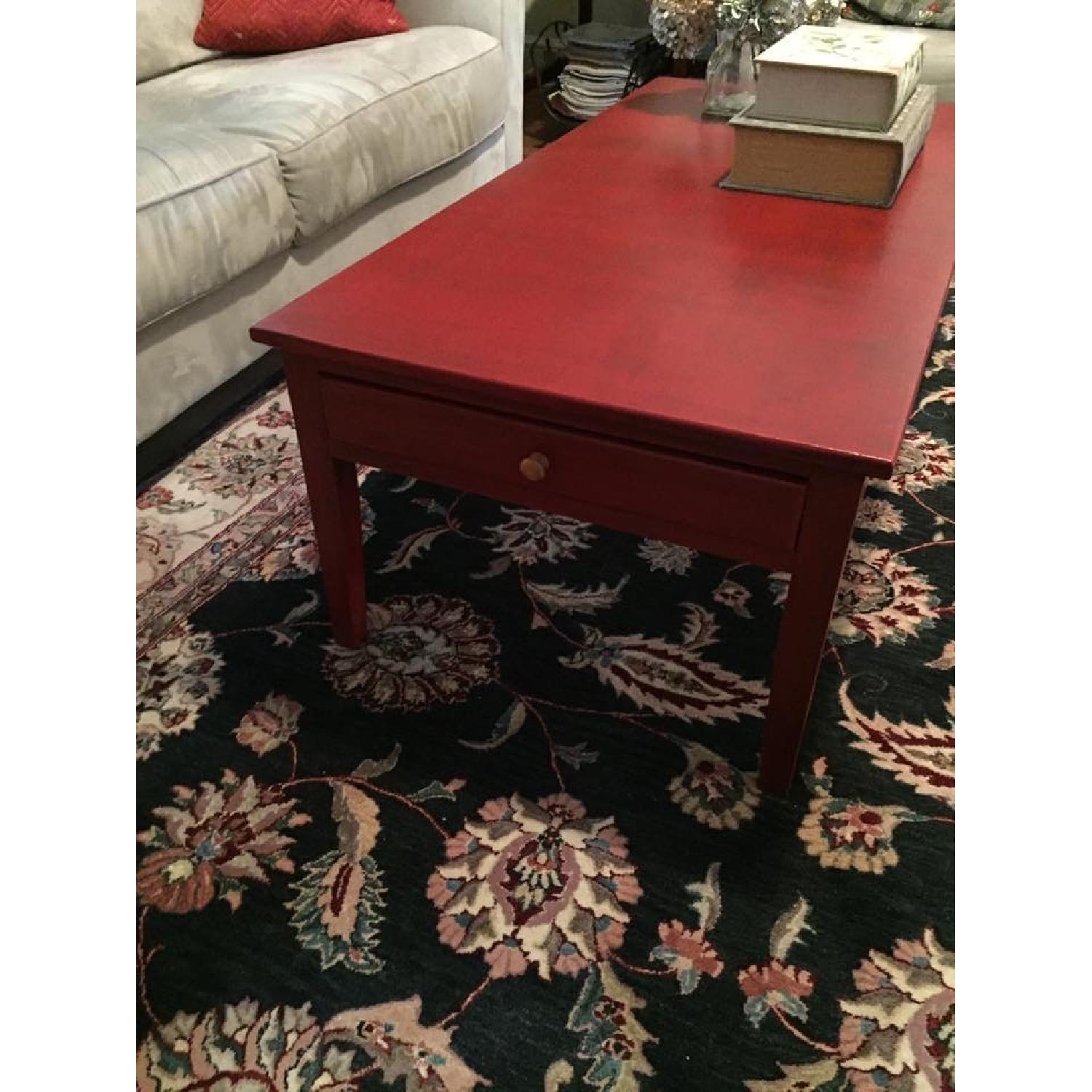 Transitional Painted Coffee Table - image-5