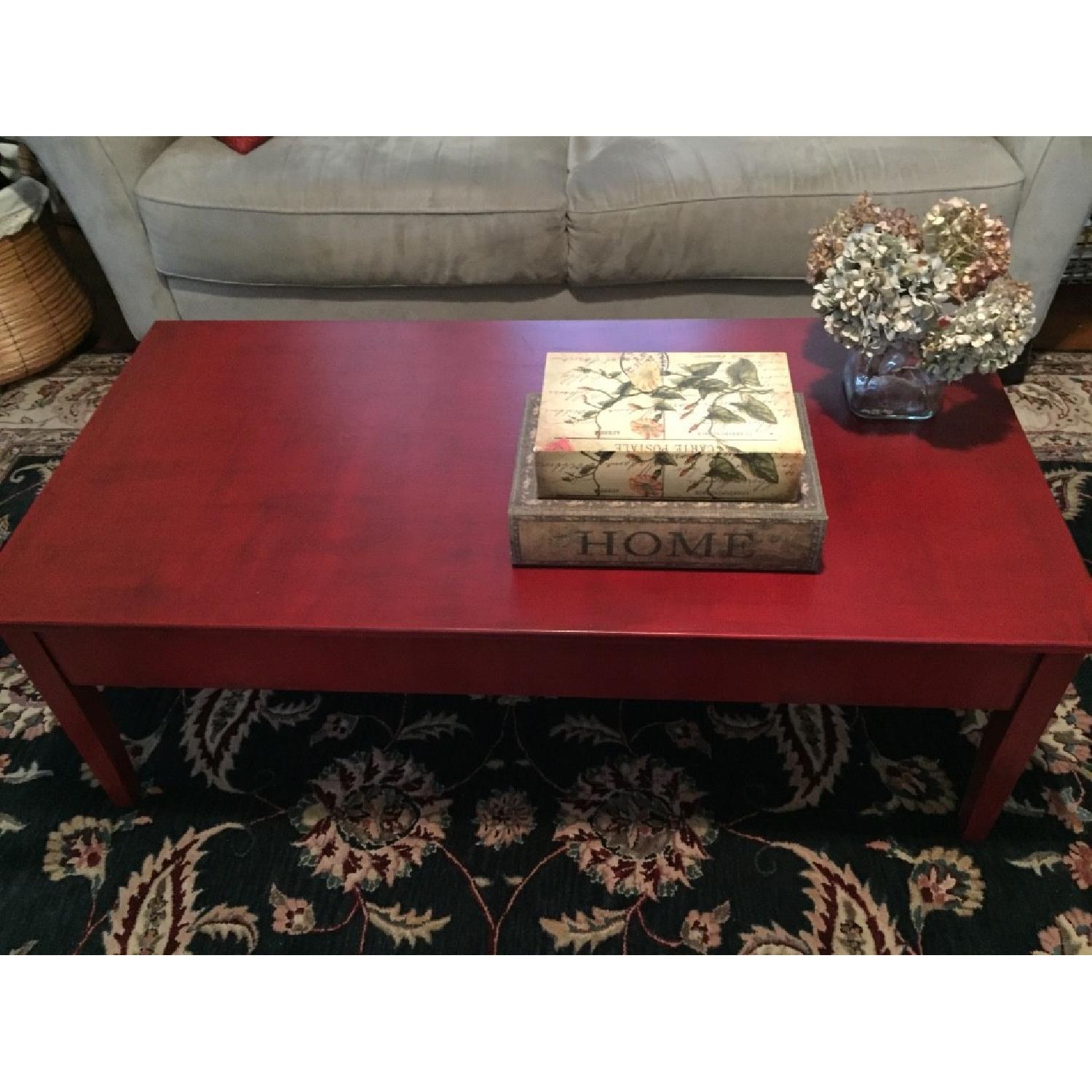 Transitional Painted Coffee Table - image-7