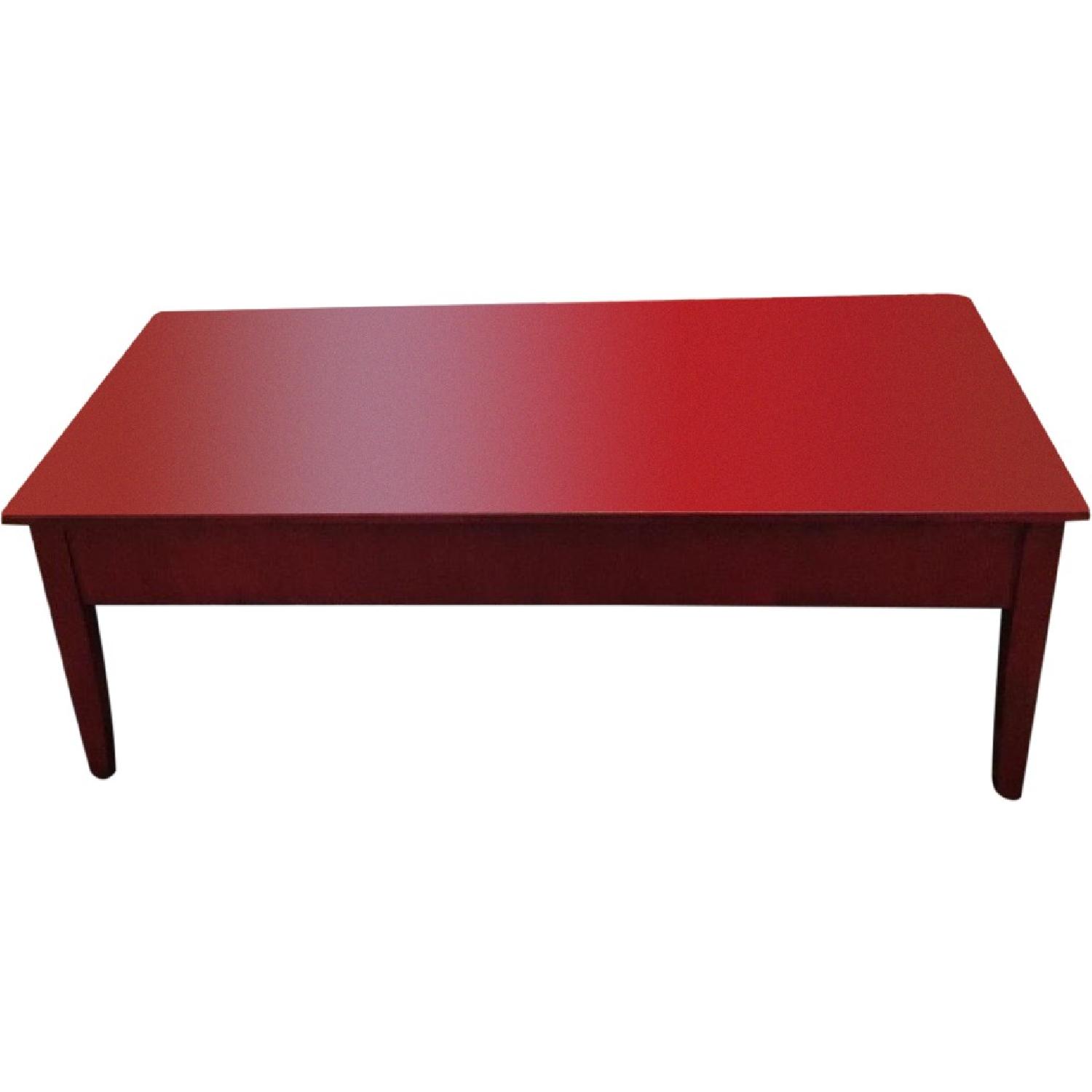 Transitional Painted Coffee Table - image-0