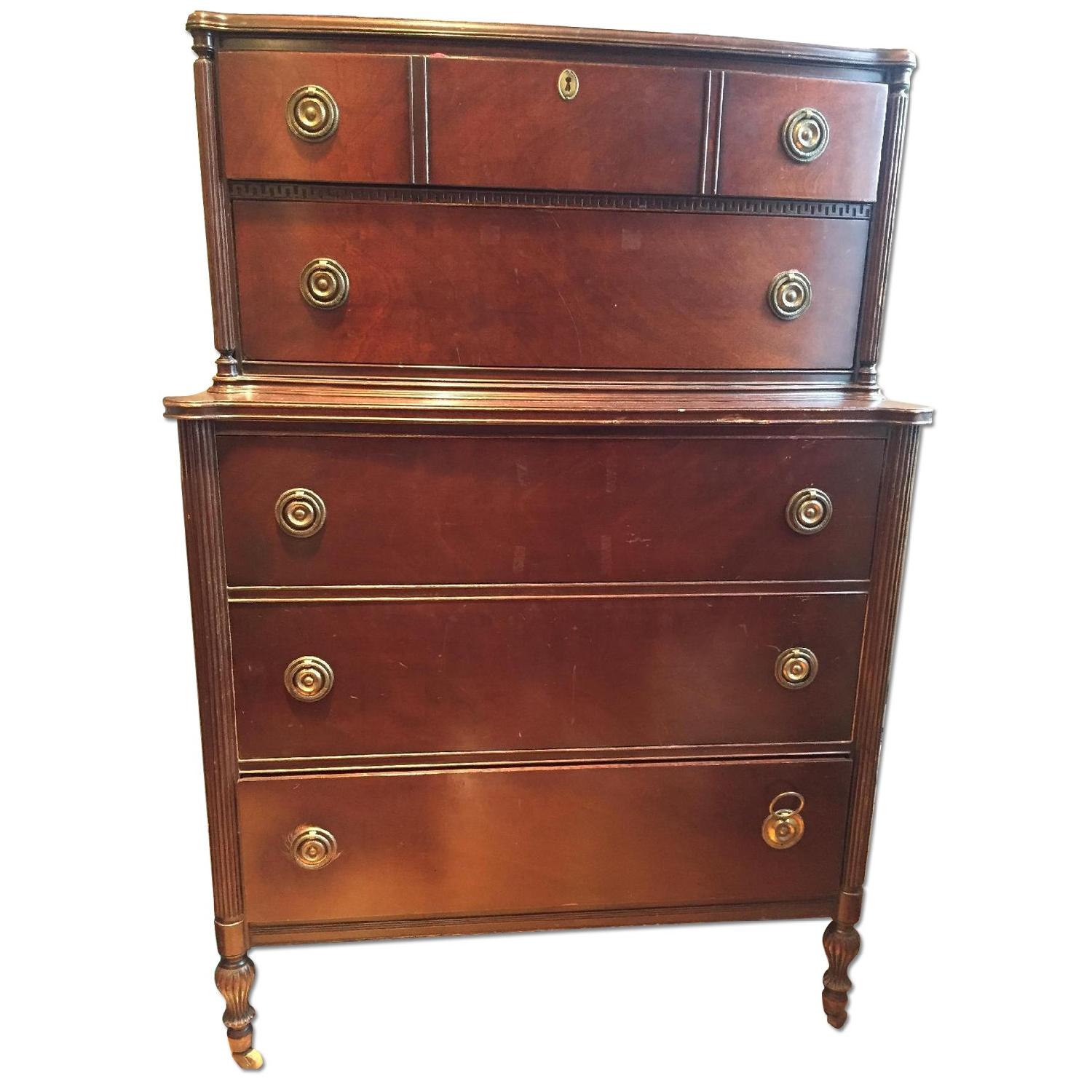 Antique Wood Dresser - image-0