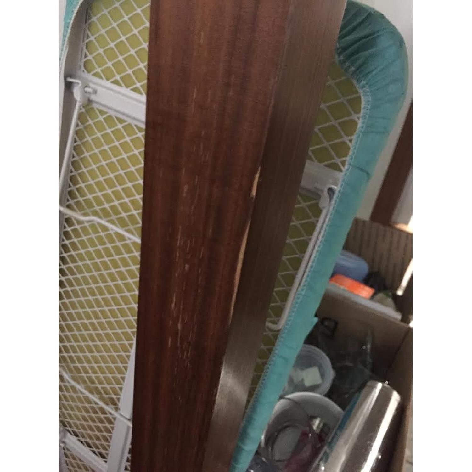 Crate & Barrel Lacquer/Wood Counter Height Table - image-3