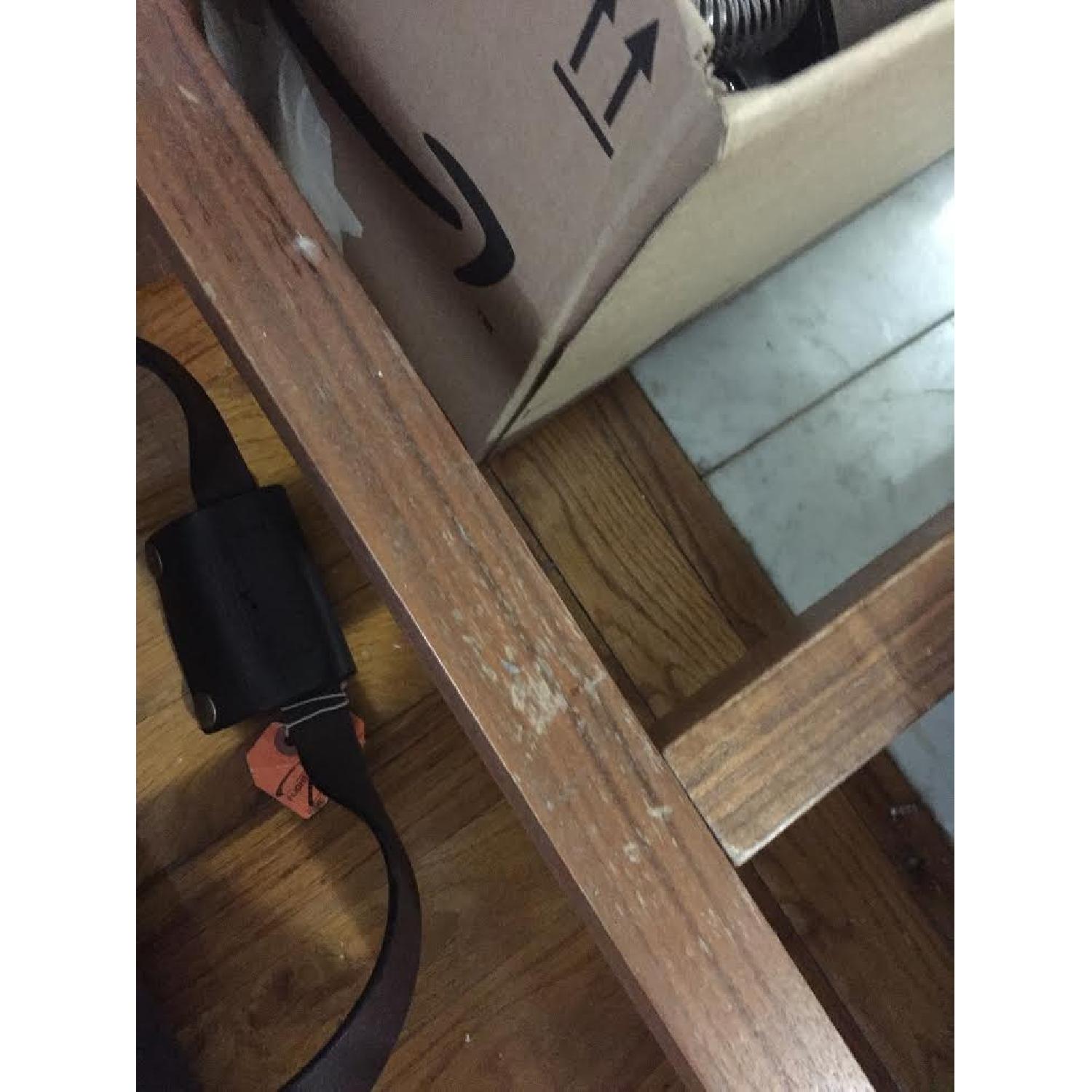 Crate & Barrel Lacquer/Wood Counter Height Table - image-4