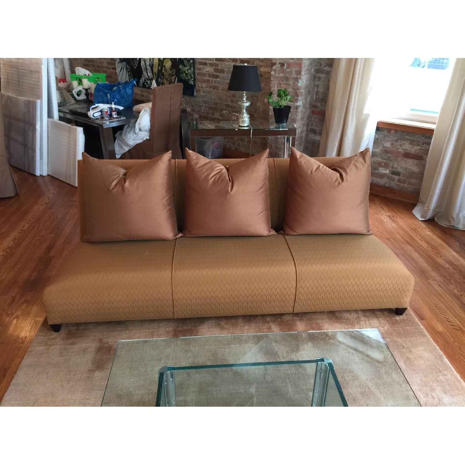 Donghia Armless Silk & Down Sofa - image-4