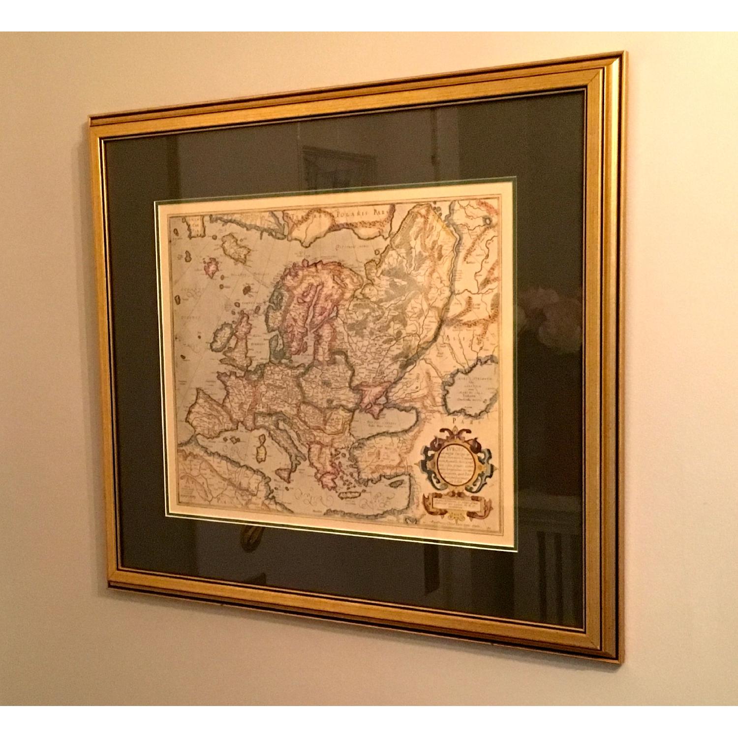 Framed Decorative Maps - Pair - image-1