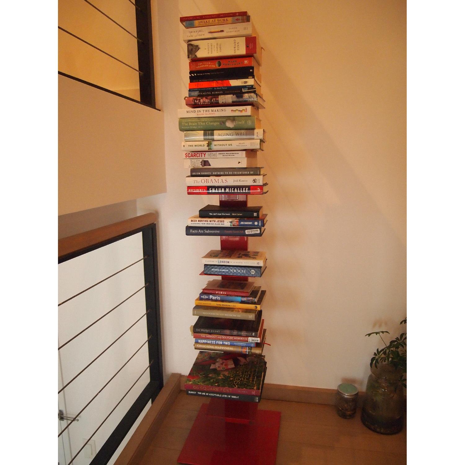 CB2 Red Bookshelf - image-1