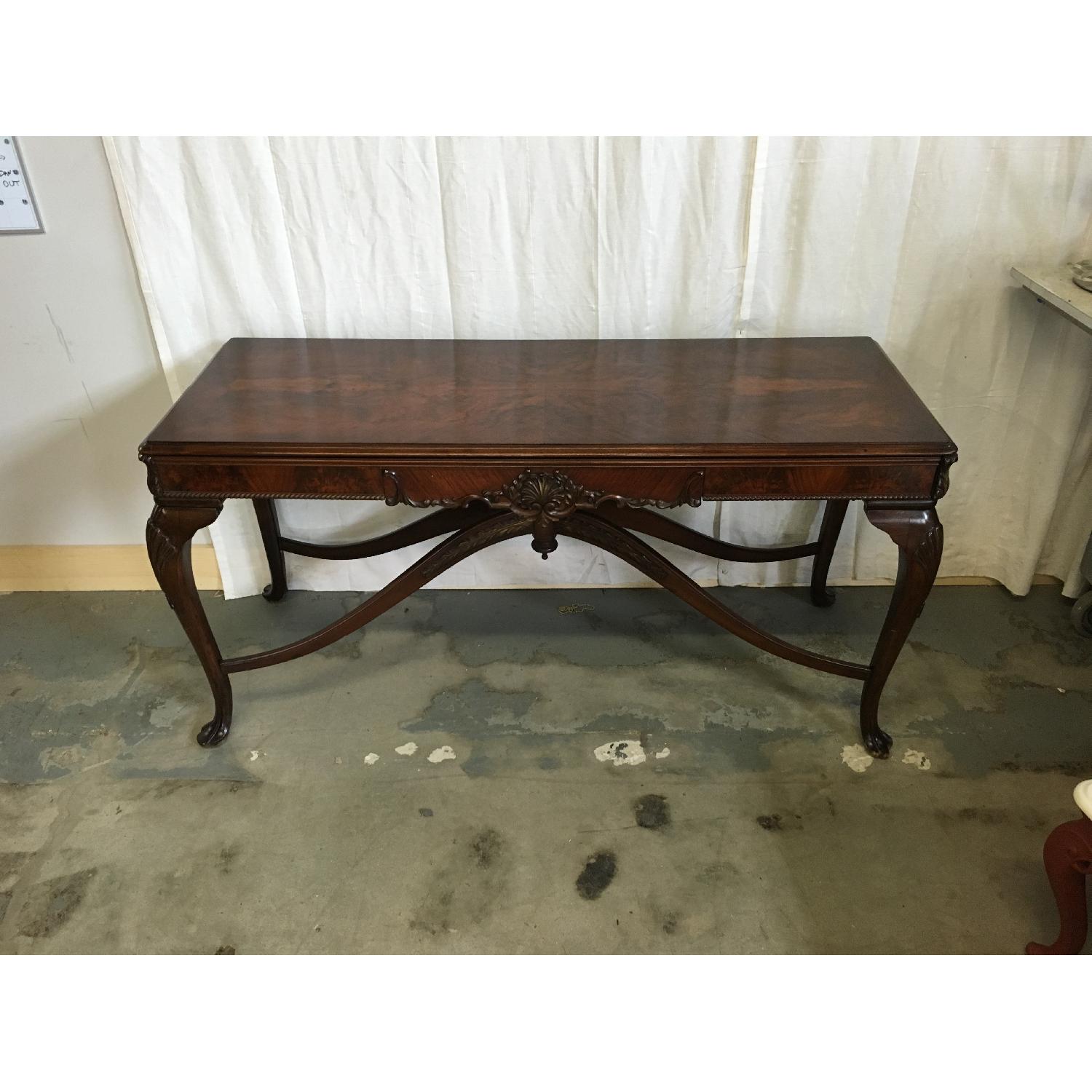 Antique Expandable Foyer Table - image-1