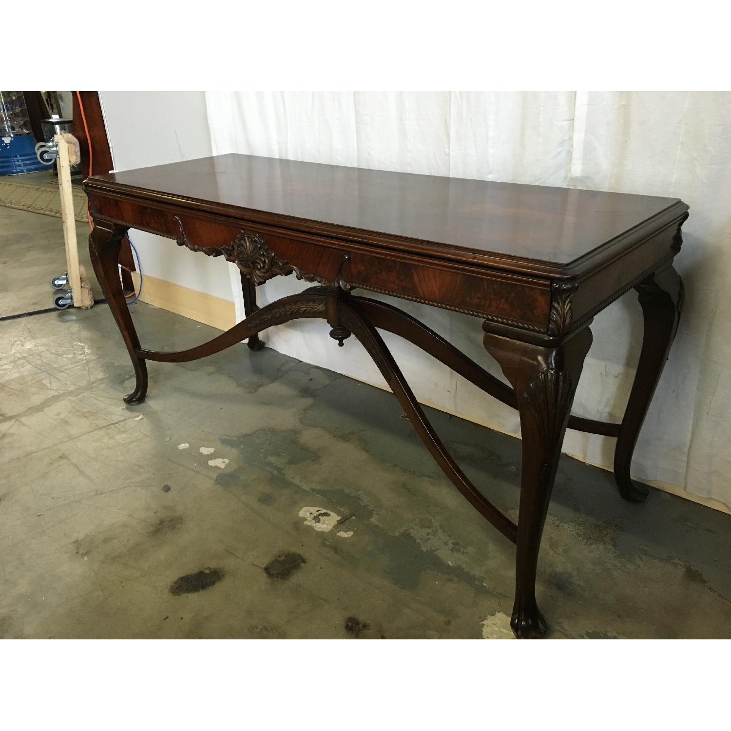 Antique Expandable Foyer Table - image-3