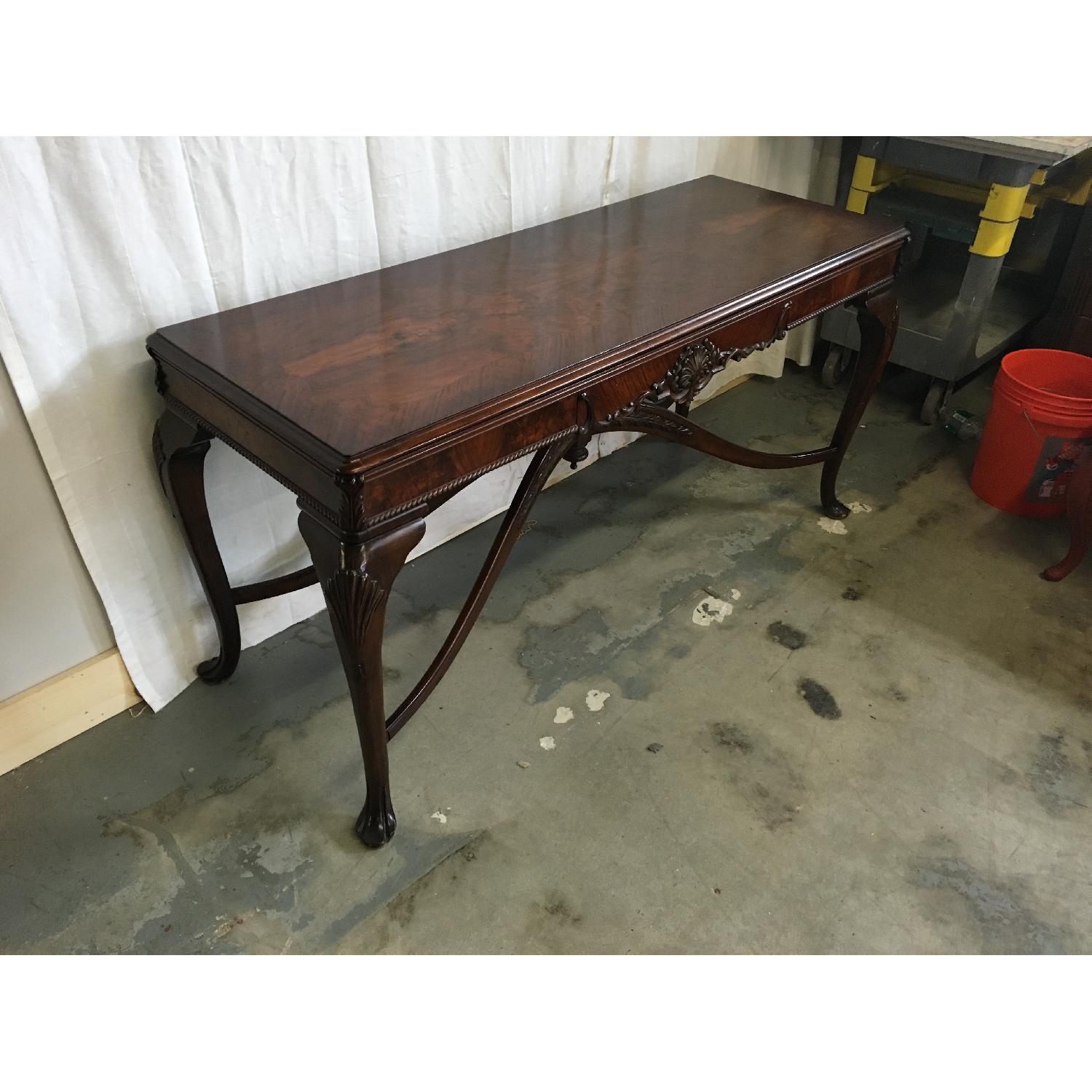 Antique Expandable Foyer Table - image-4