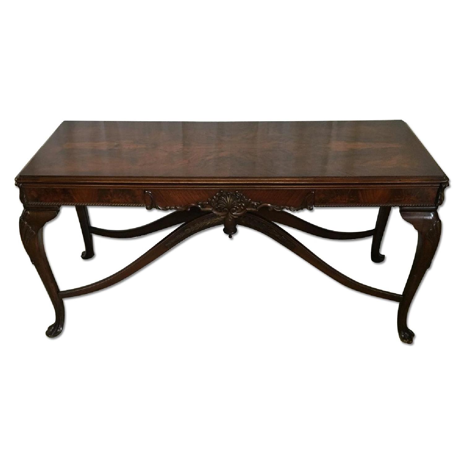 Antique Expandable Foyer Table - image-0