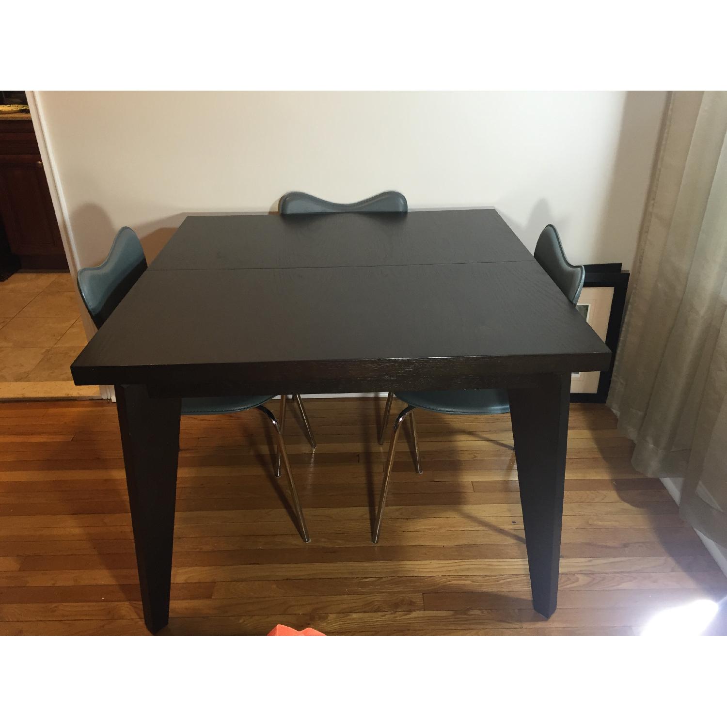 West Elm Angle Leg Expandable Table w/ Built in Leaf - image-1