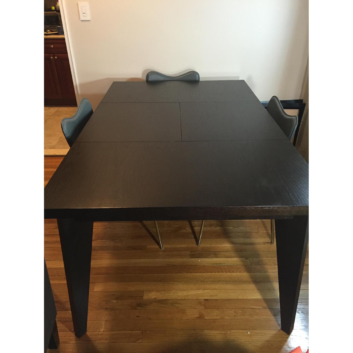 West Elm Angle Leg Expandable Table w/ Built in Leaf - image-4