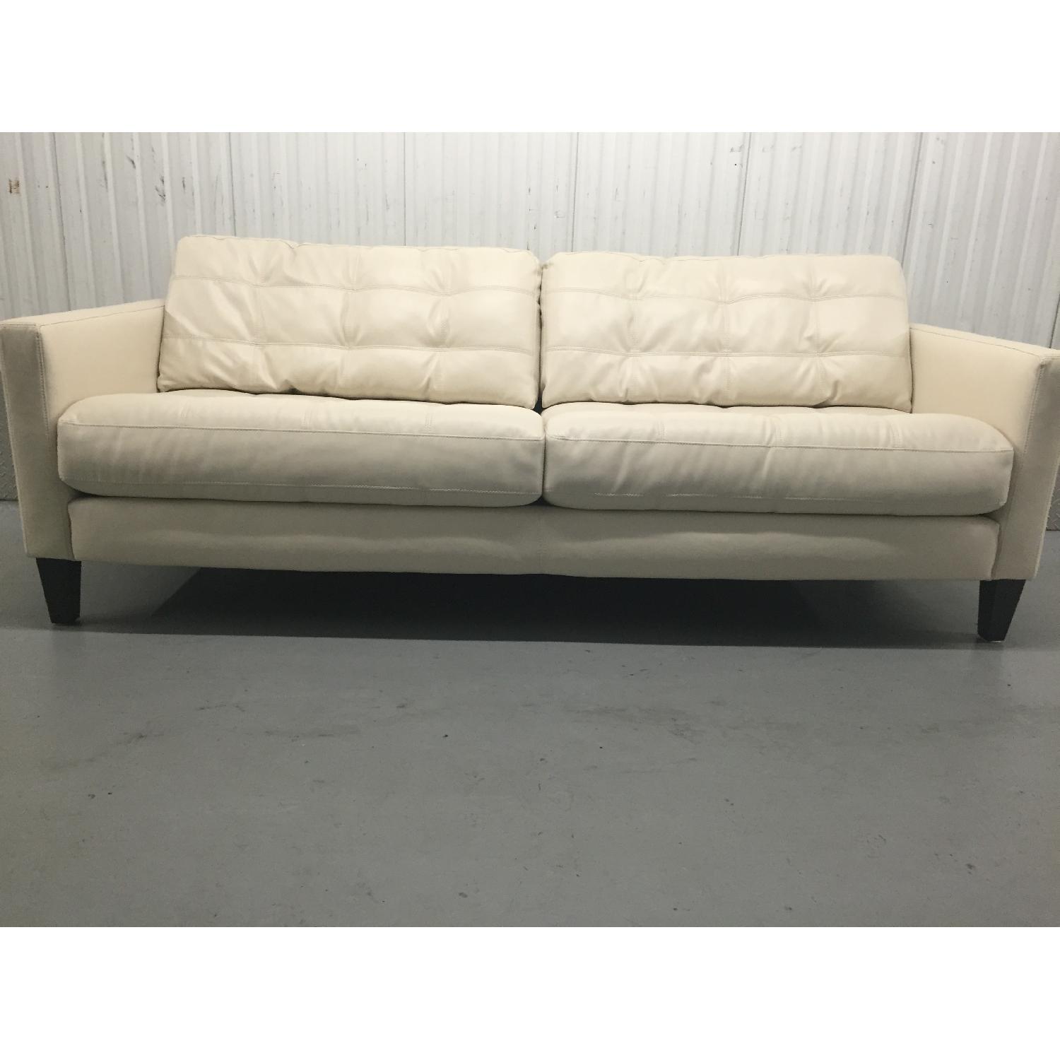 Albany Industries Leather Sofa - image-1