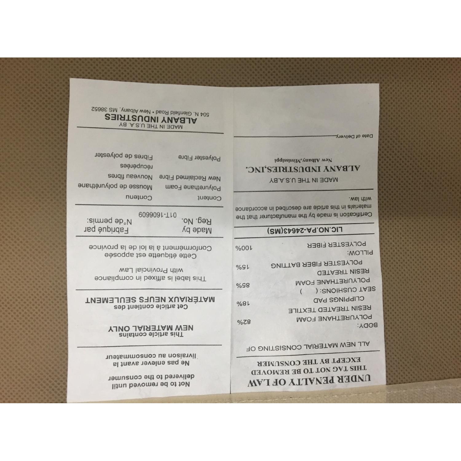 Albany Industries Leather Sofa - image-9