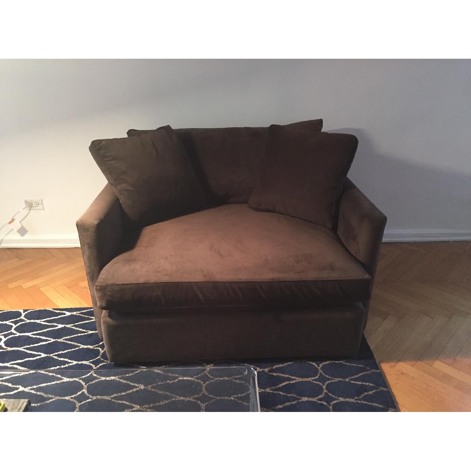 Crate & Barrel Lounge Chair and a Half - image-1