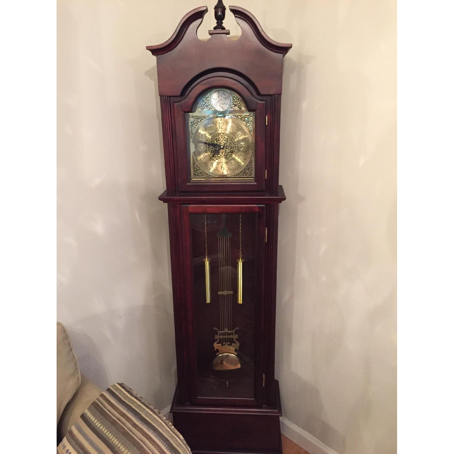 Grand Father Clock w/ Chime & Manual Winding w/ Key - image-2
