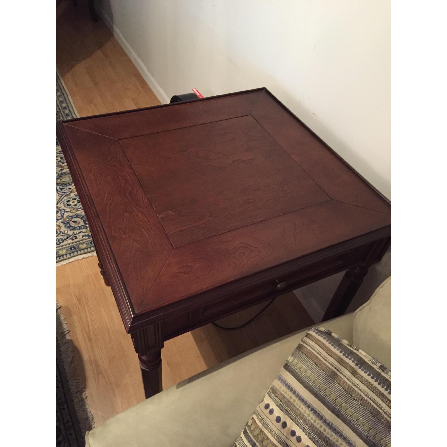 Table w/ Built In Chess & Checkers Game Boards - image-1