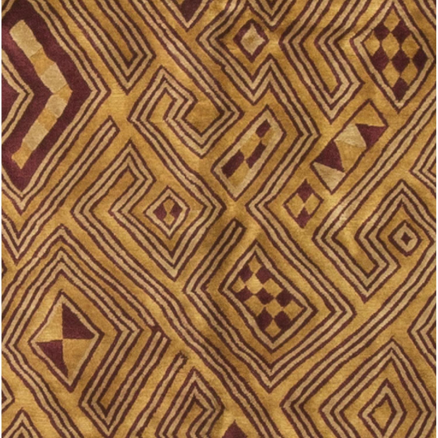 Modern Contemporary Hand Knotted Wool Rug - image-1
