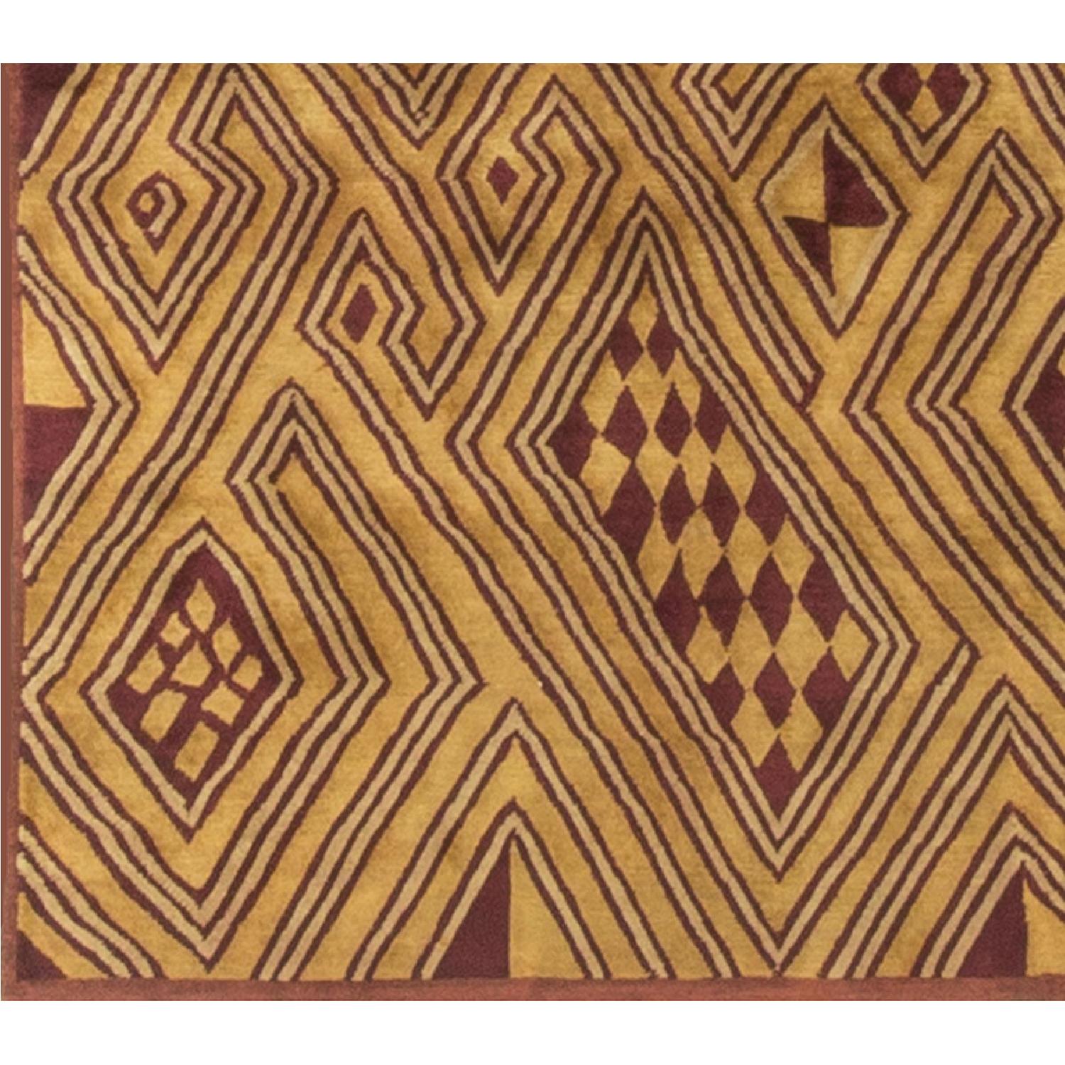Modern Contemporary Hand Knotted Wool Rug - image-2