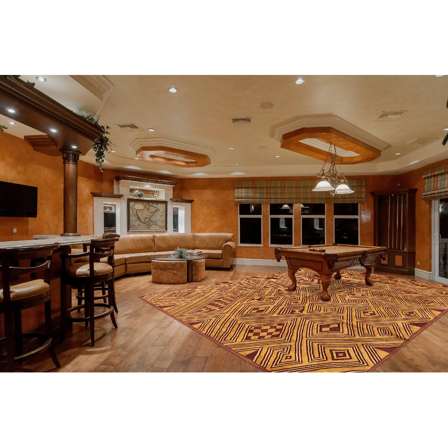 Modern Contemporary Hand Knotted Wool Rug - image-3