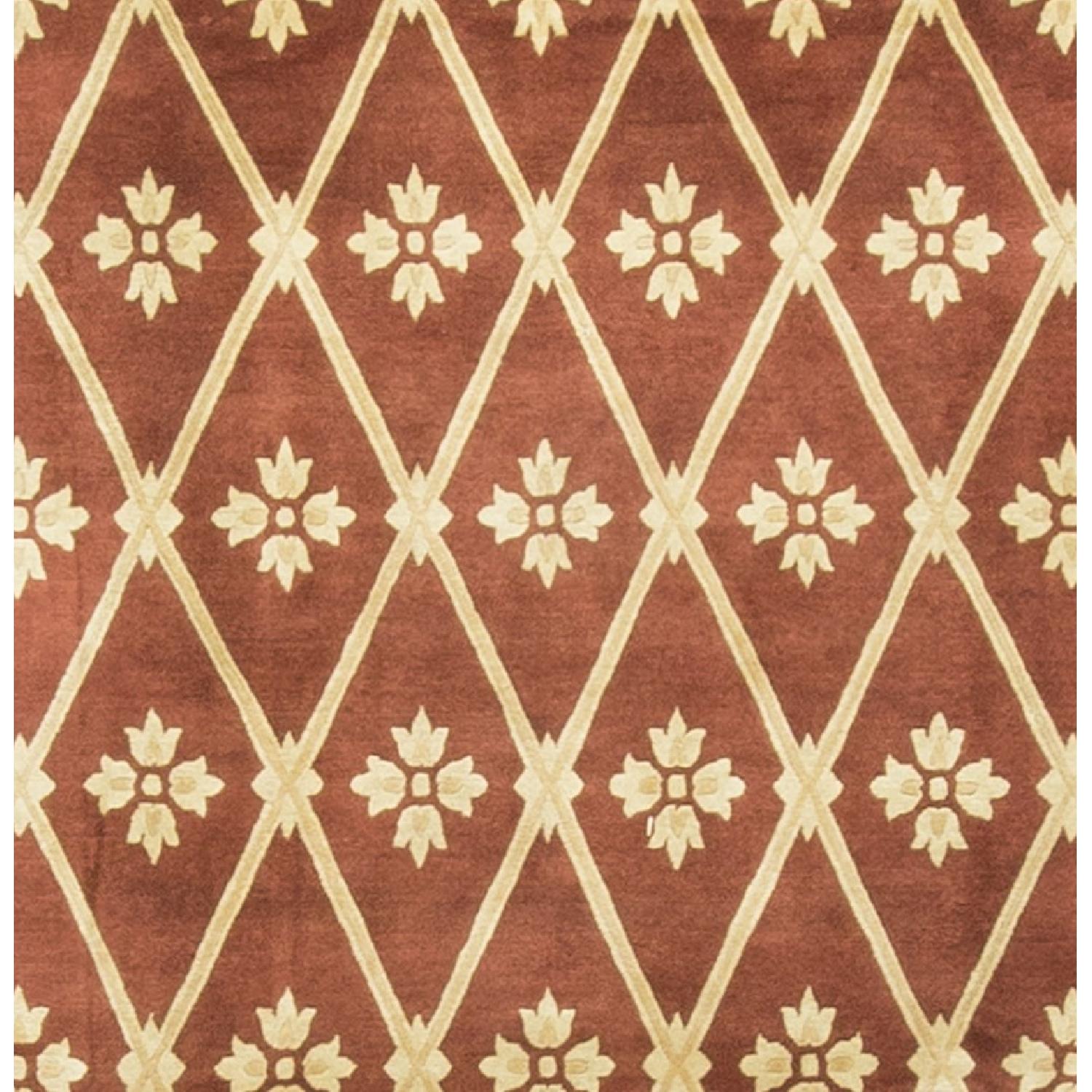 Modern Contemporary Hand Knotted Wool Rug - image-1
