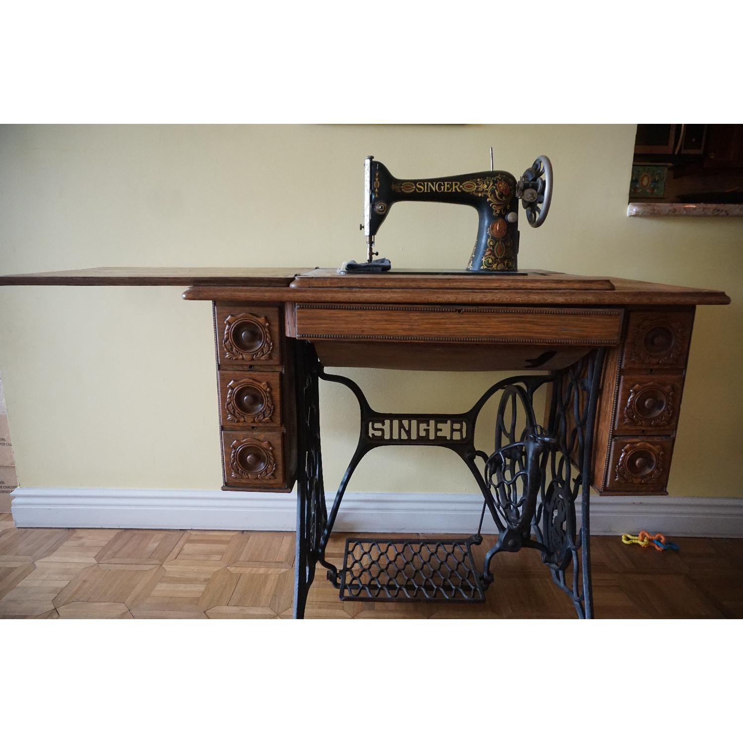 1903 Singer Sewing Machine Table - image-3