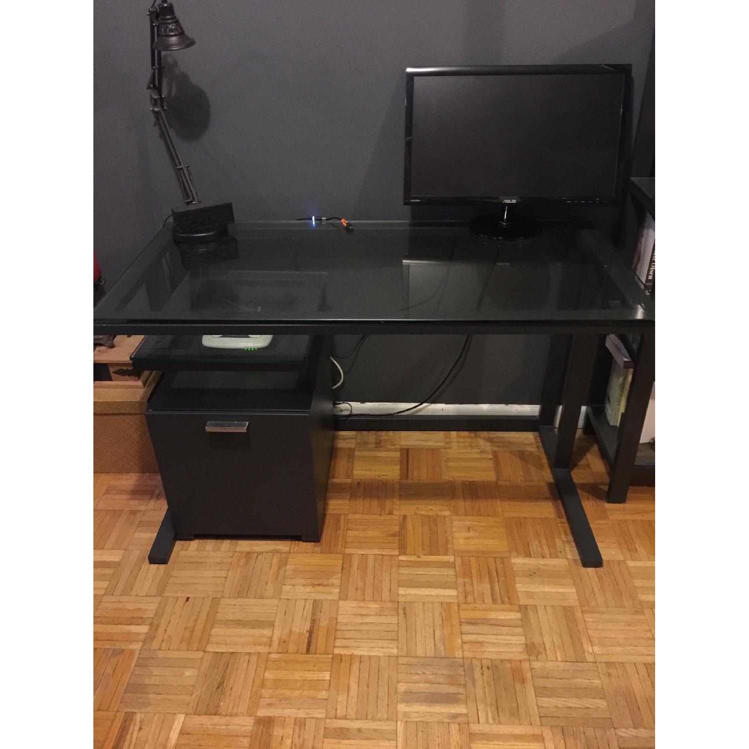 Crate & Barrel 3-Piece Pilsen Graphite Office Set - image-6