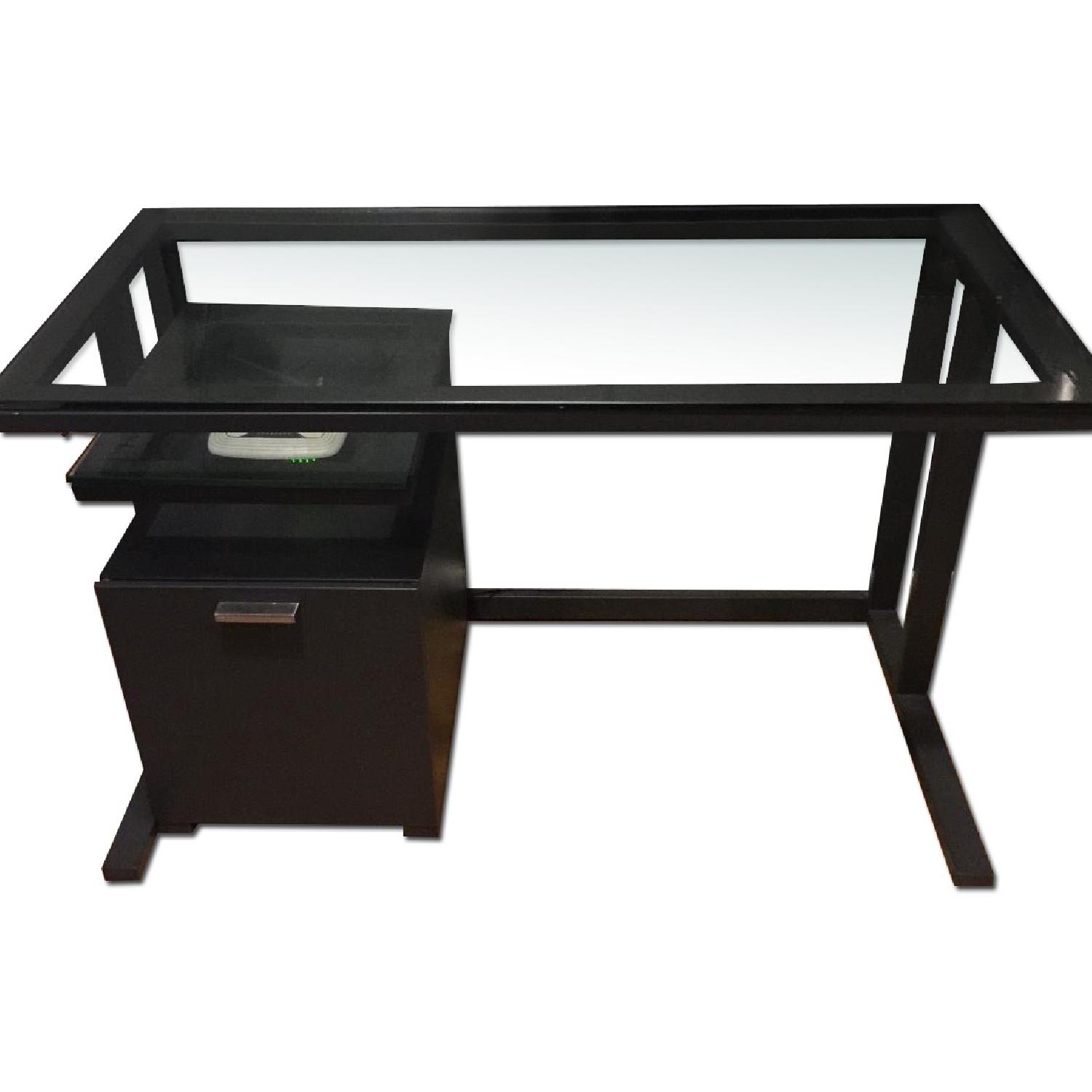 Crate & Barrel 3-Piece Pilsen Graphite Office Set - image-0