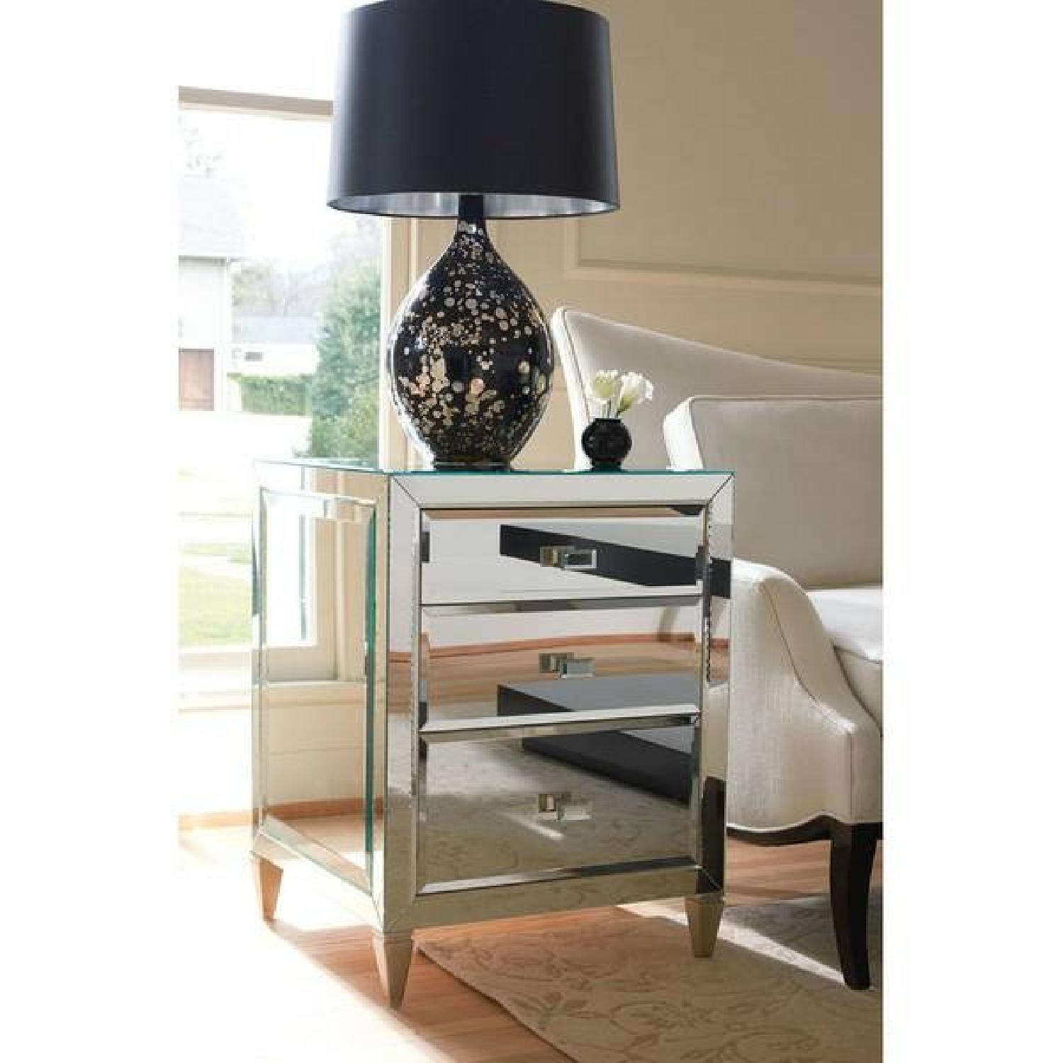 Mirrored Side Table - image-1