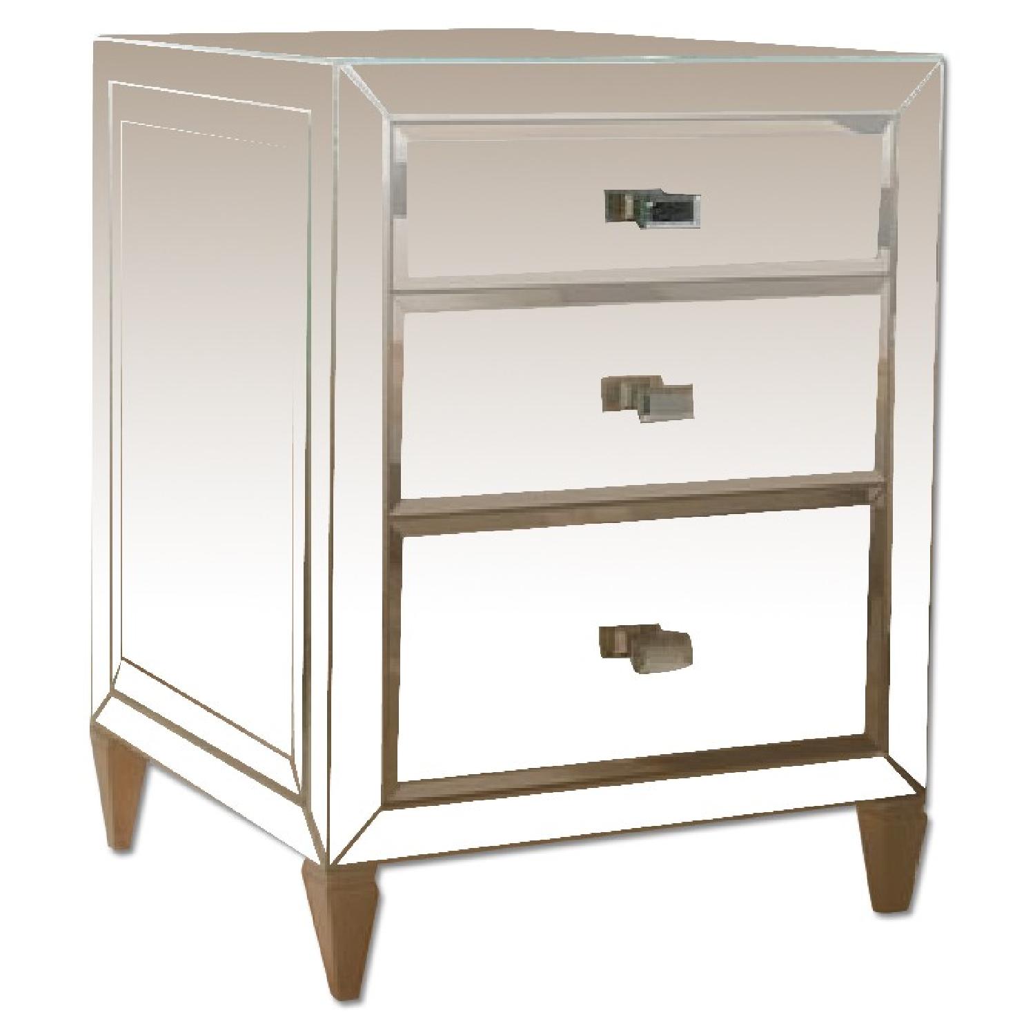 Mirrored Side Table - image-0