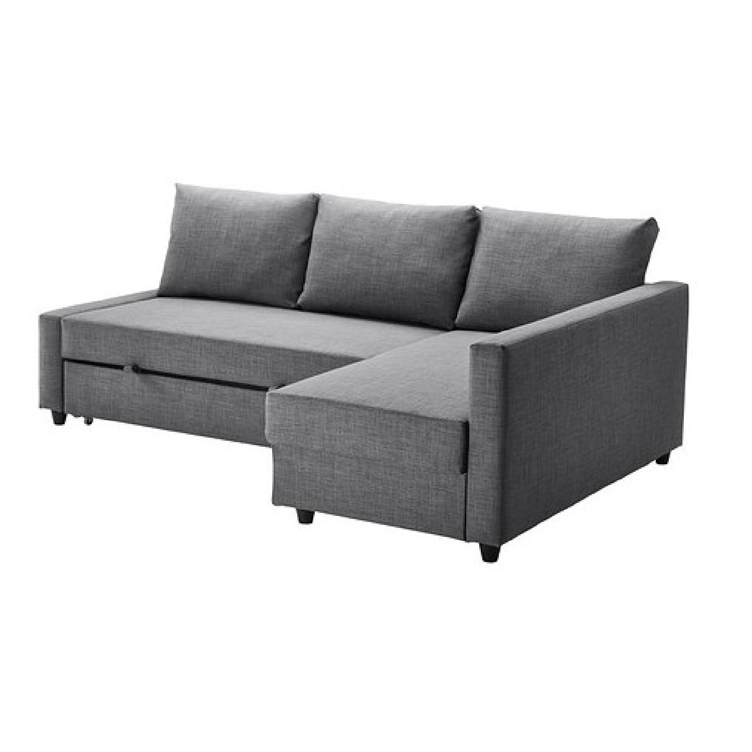 Ikea Friheten Sofa Bed w/ Chaise & Storage - image-1