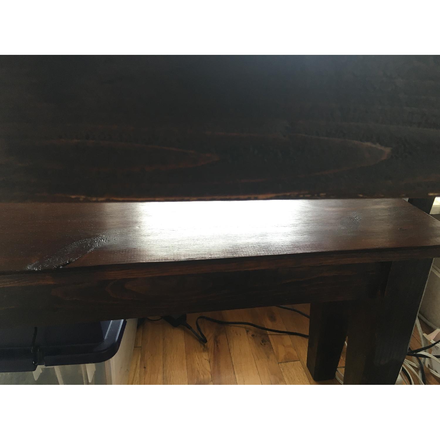 Custom Made Kitchen Table w/ 2 Benches - image-4