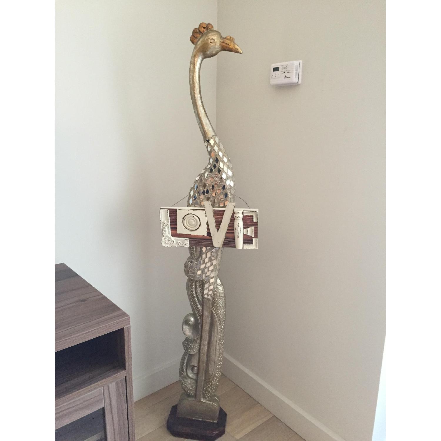 Pottery Barn Decorative Peacock - image-1