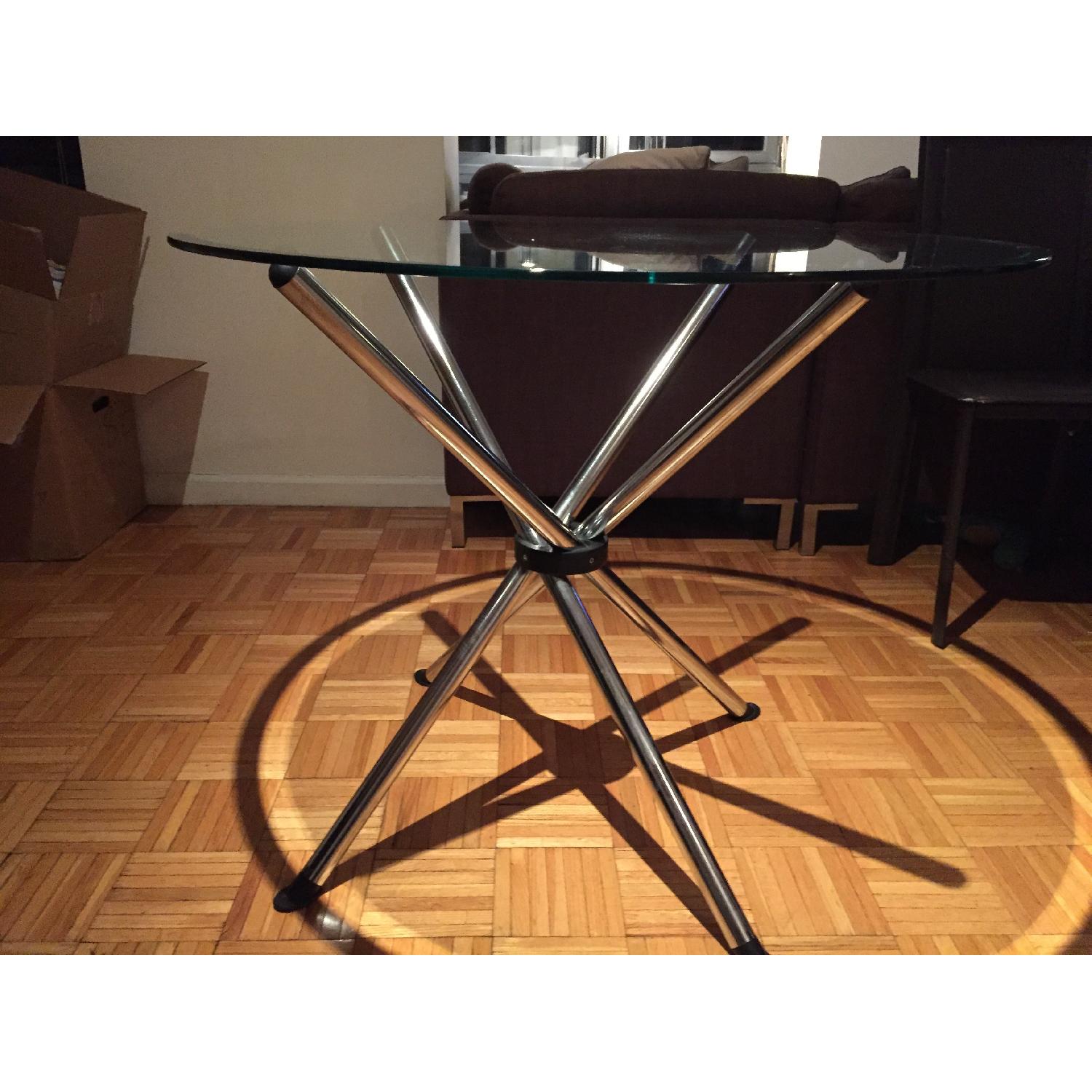 Glass Round Dining Table - image-1