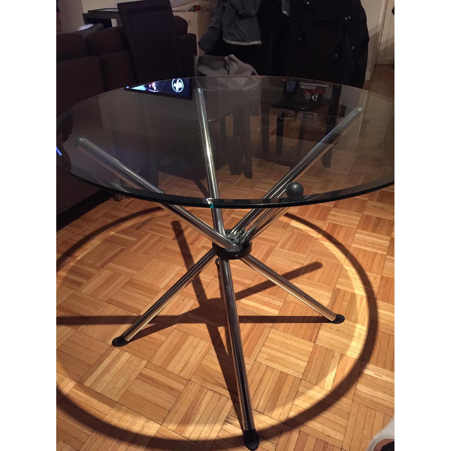 Glass Round Dining Table - image-2