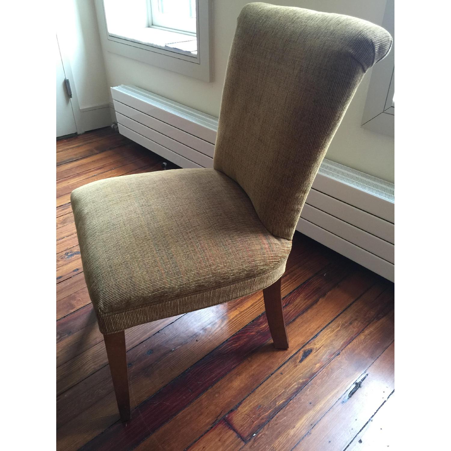 Crate & Barrel Upholstered Dining Chairs - Pair - image-2