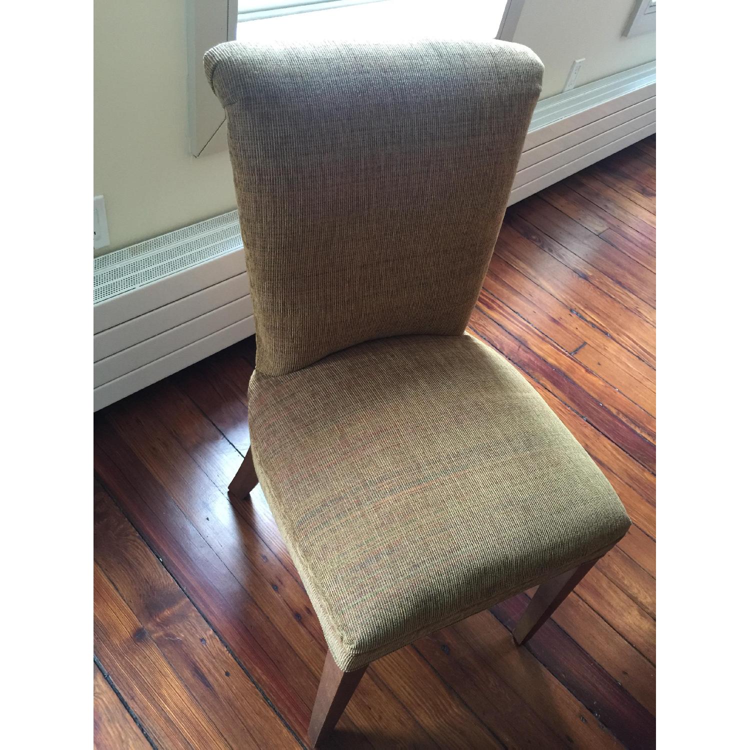 Crate & Barrel Upholstered Dining Chairs - Pair - image-3