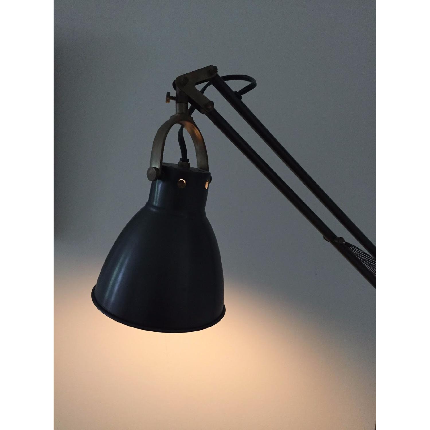 Restoration Hardware Gun-Metal Black Floor Lamp - image-1