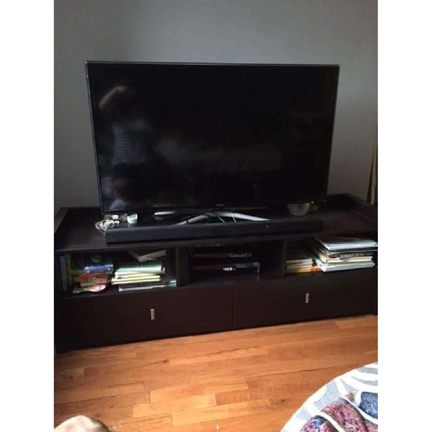 TV Stand w/ Three Cubbies & 2 Drawers - image-2