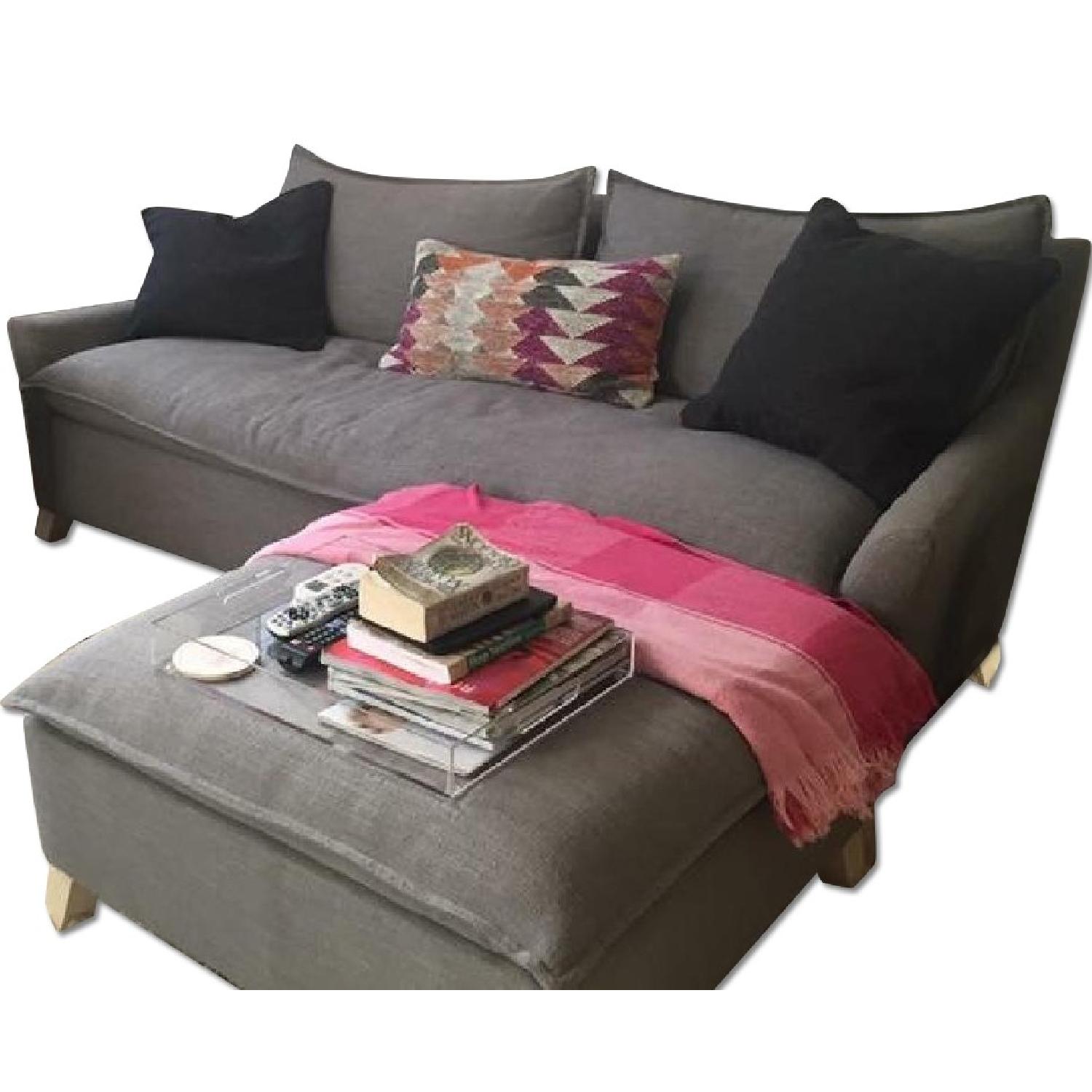West Elm Bliss Sofa & Ottoman - image-0