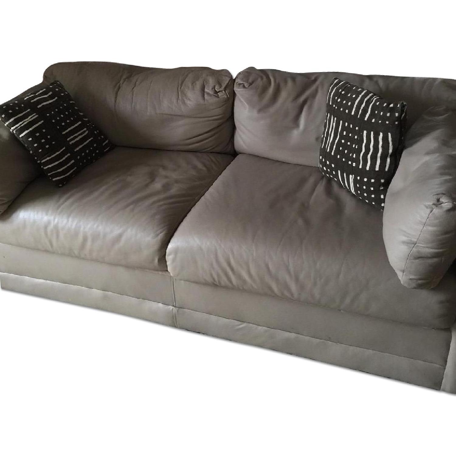 Jennifer Convertibles Taupe Sleeper Sofa - image-0