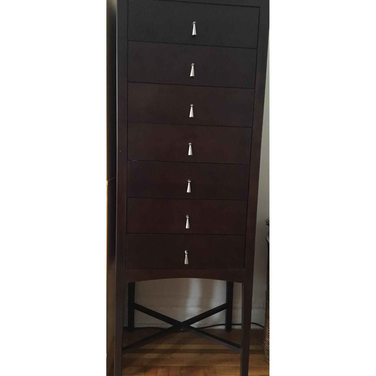 Bloomingdale's 7 Drawer Dark Wood Dresser - image-1