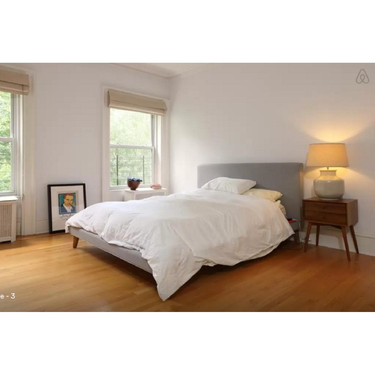West Elm Mod Upholstered Queen Bed - image-1