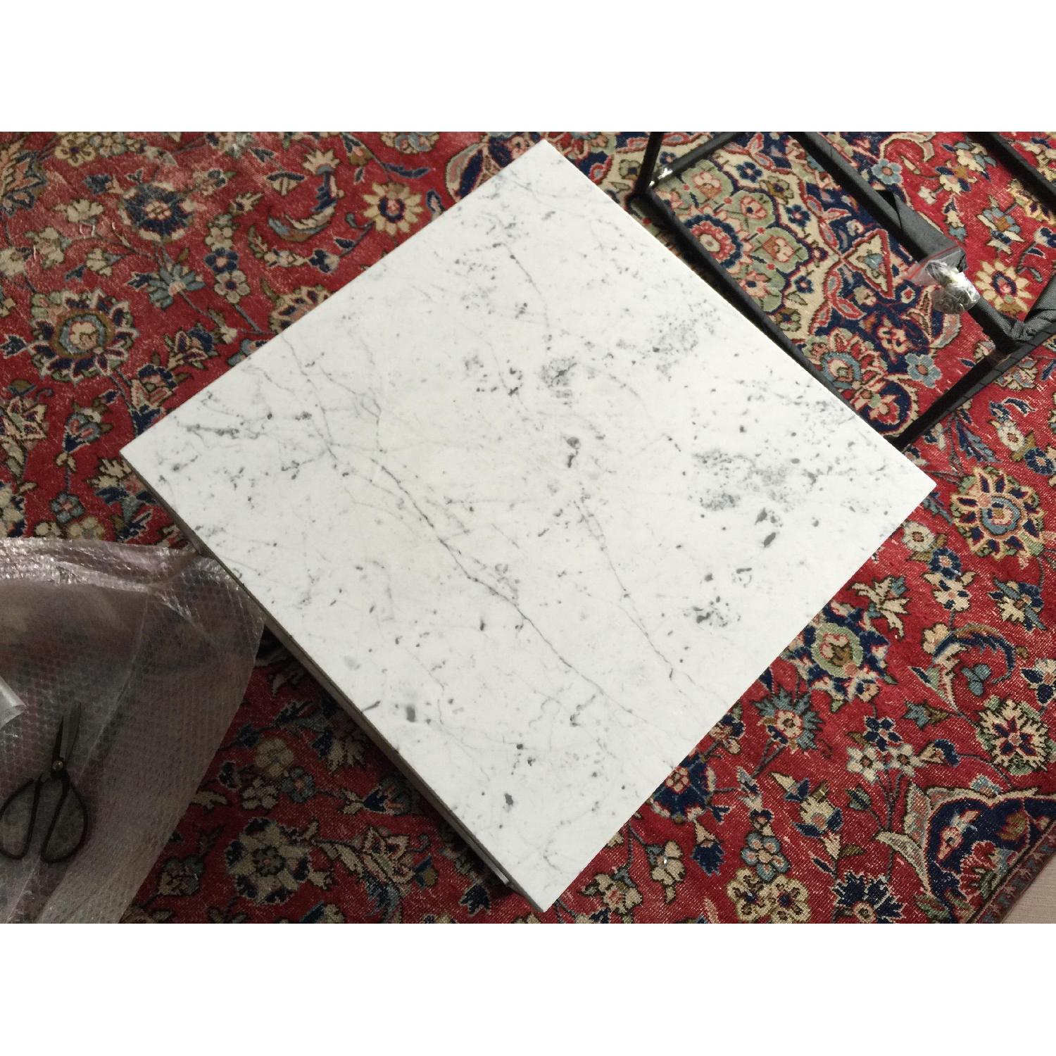 White Marble Coffee Table - image-1