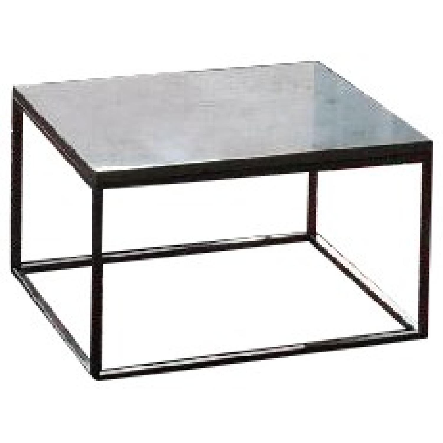 White Marble Coffee Table - image-0